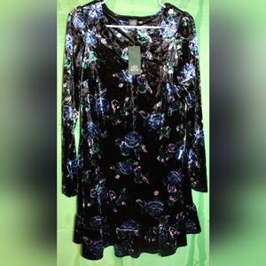 Wild Fable Long Sleeve Floral Dress Small
